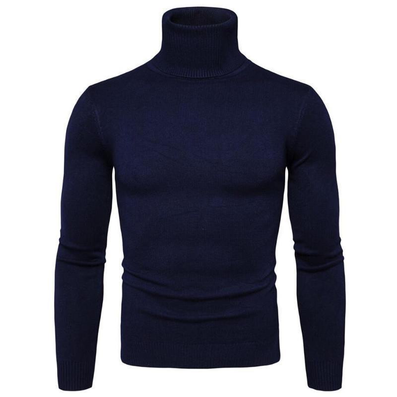 2024 Slim Fit Rollkragenpullover für Herren für den grenzüberschreitenden Handel, Wärme im Herbst/Winter. XXXL von Joom DACH