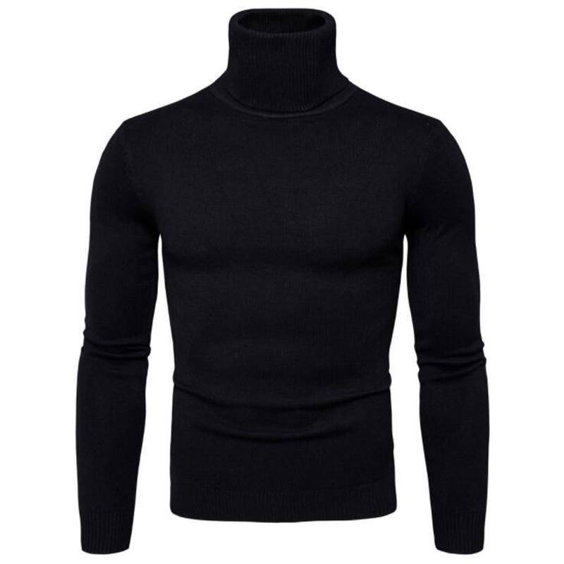 2024 Slim Fit Rollkragenpullover für Herren für den grenzüberschreitenden Handel, Wärme im Herbst/Winter. XXXL von Joom DACH