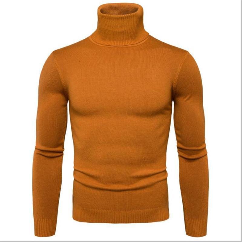2024 Slim Fit Rollkragenpullover für Herren für den grenzüberschreitenden Handel, Wärme im Herbst/Winter. XXXL von Joom DACH