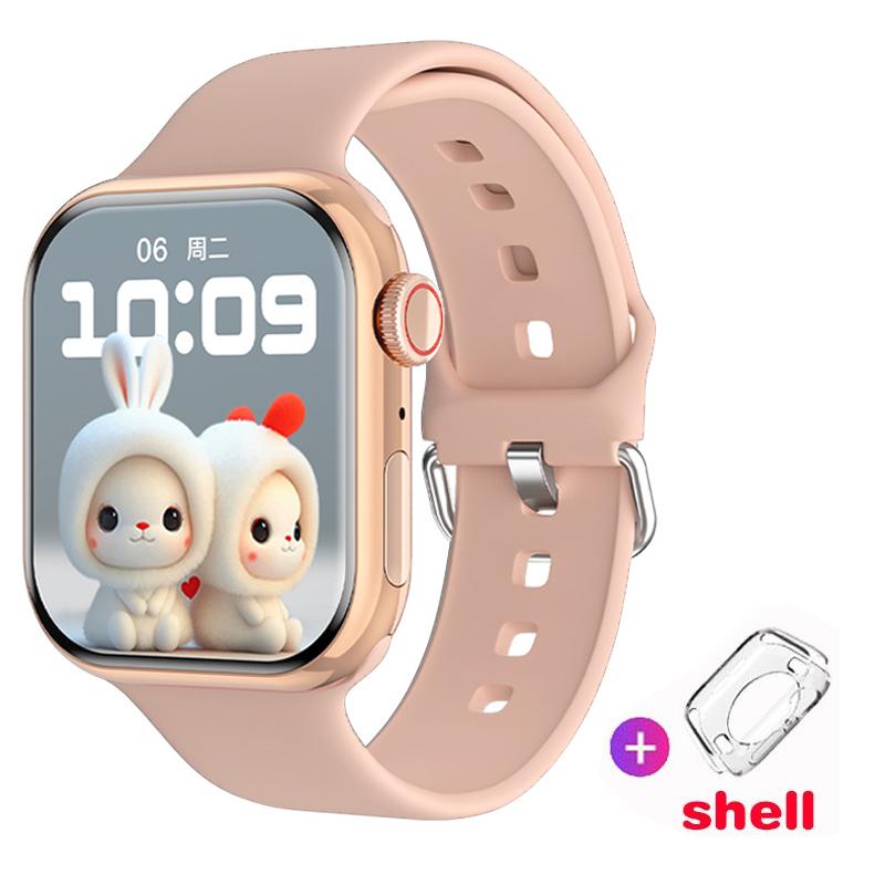 2024 Smart Uhr Frauen Ultra Serie 9 NFC Smartwatch Männer BT Anruf Wasserdichte Drahtlose Lade 2,05 Zoll Bildschirm Für Uhr 9 von Joom DACH