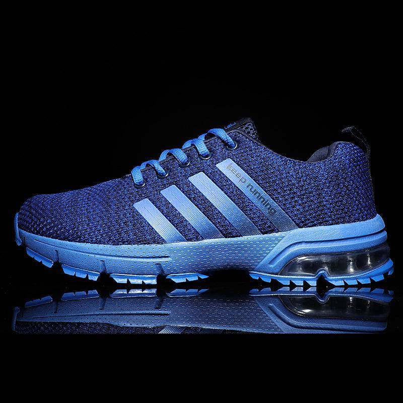 „2024 Sommer Herren Atmungsaktive Laufschuhe mit Luftpolstern – Trendy Flying Weave Sport-Sneaker für Männer & Paare in großen Größen“ 46 blau von Joom DACH