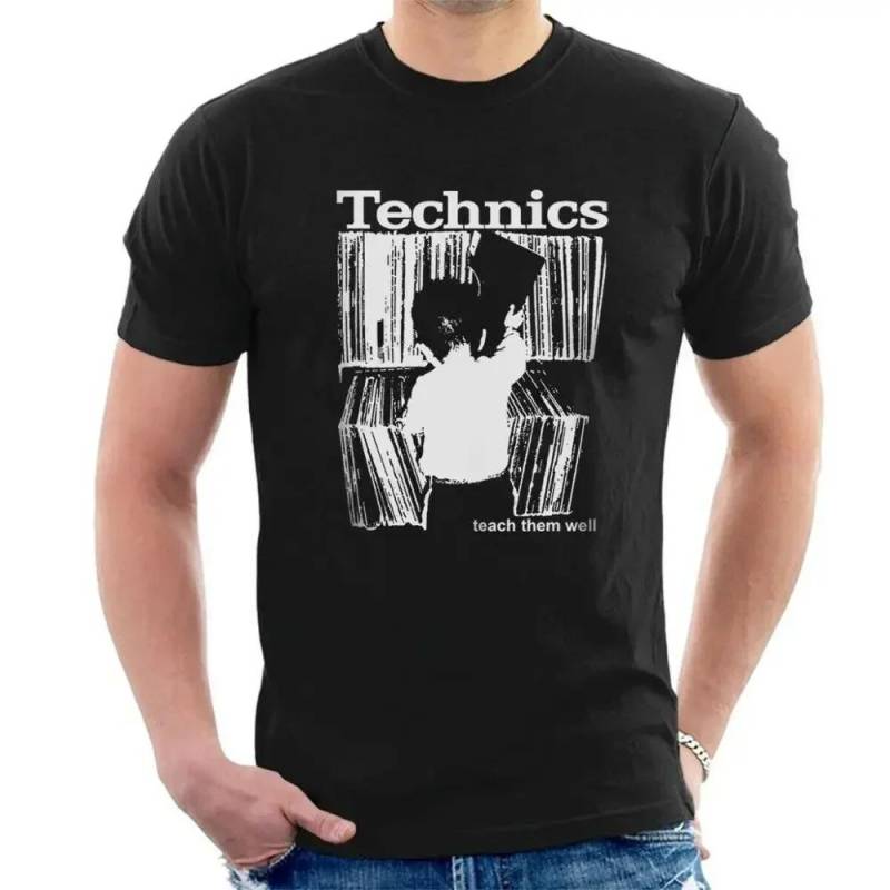 2024 Technics T-Shirt Kind Bringe es ihnen gut bei Vinyl DJ T-Shirt Sommer Street Fashion Partner-T-Shirt Grafik T-Shirts Anime Kleidung S von Joom DACH
