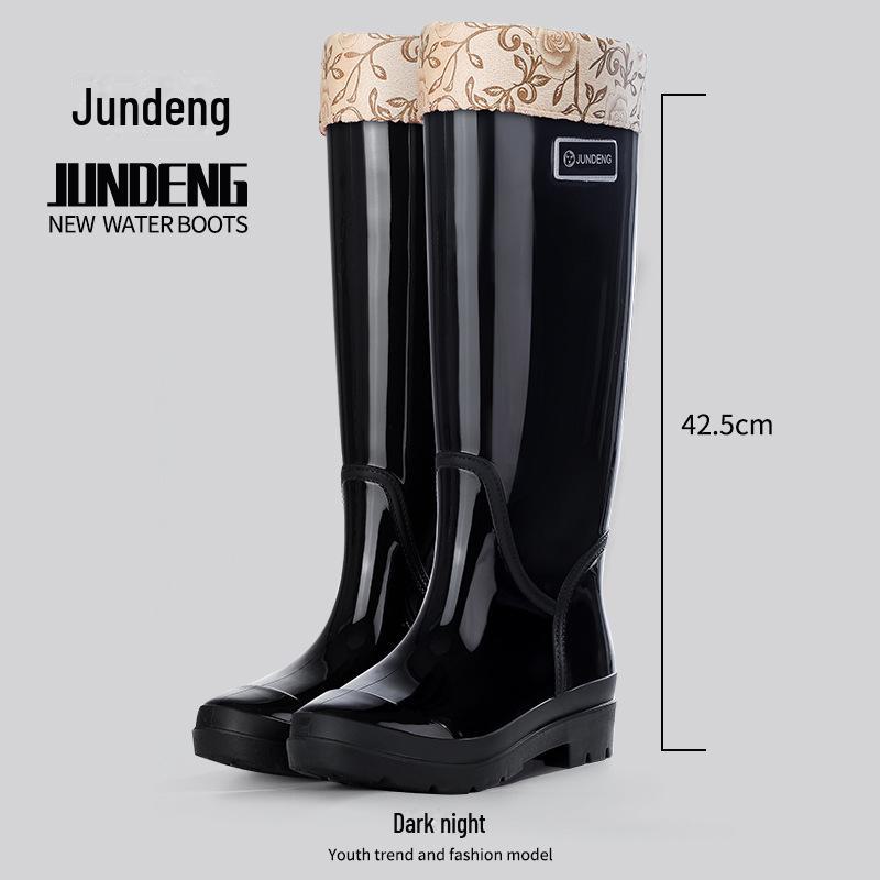 2024 Trendige, vielseitige, wasserdichte Regenstiefel für Damen – langlebig, bequem und warm für Camping und Küche 41-42 von Joom DACH