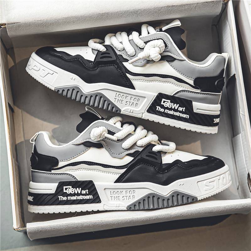 2024 Trendy Herren Freizeitschuhe mit dicker Sohle - Rutschfeste Jugend Sportmode Schuhe 44 von Joom DACH