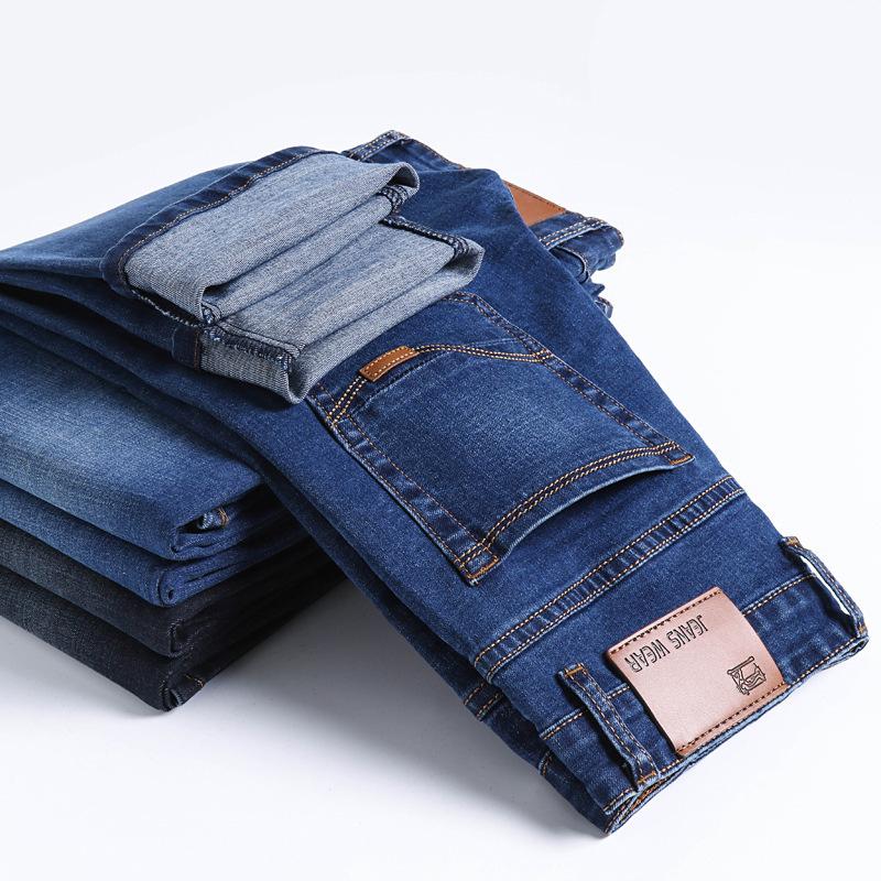 2024 Vier Jahreszeiten Herrenmode Business Jeans Lose Große Herren Jeans Gerade Freizeithose 38 von Joom DACH