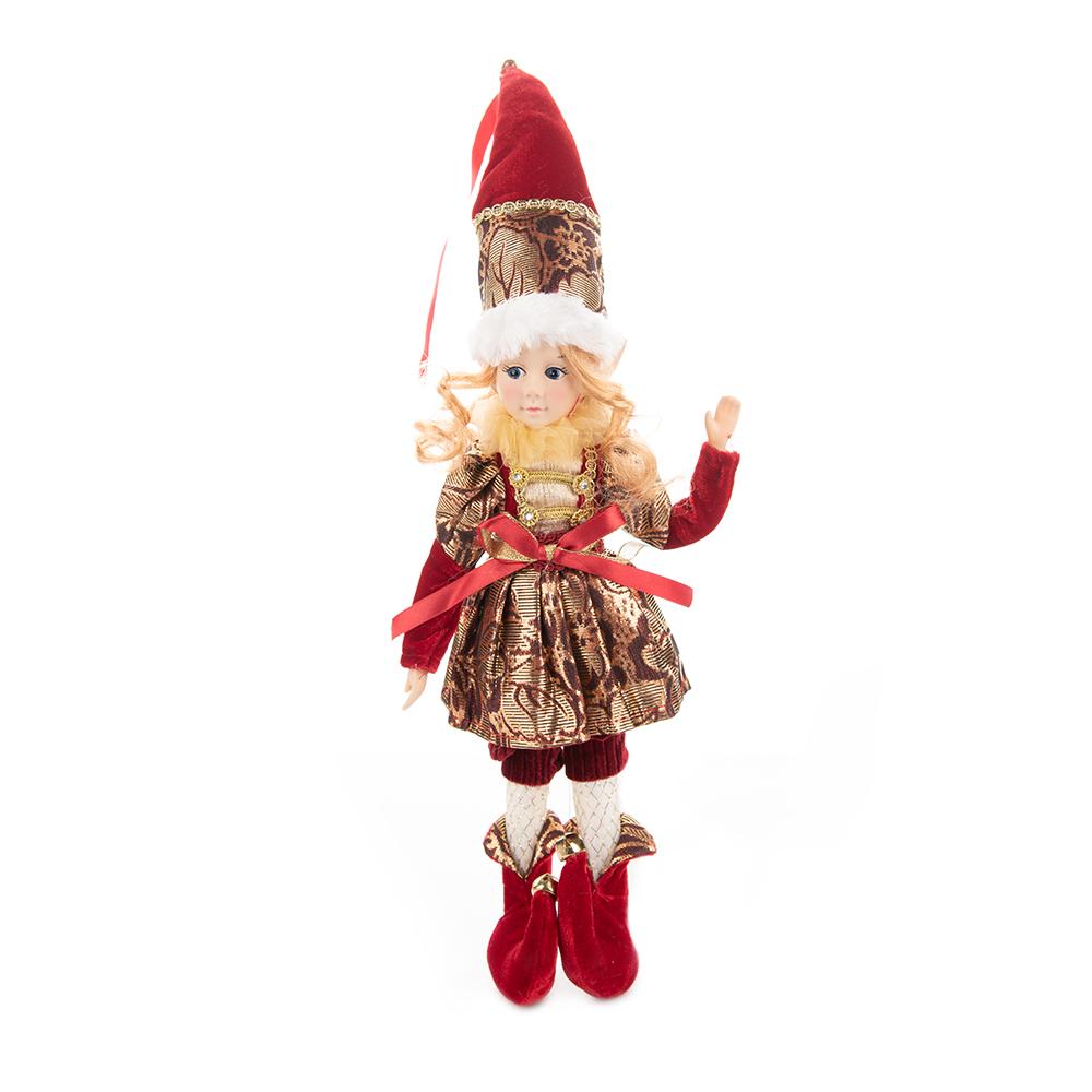 2024 Weihnachtsdekoration 45 cm Elfenpuppe Spielzeug Hängendes Stehendes Dekor Navidad Anhänger Ornamente für Zuhause Neujahrsgeschenk für Kinder von Joom DACH