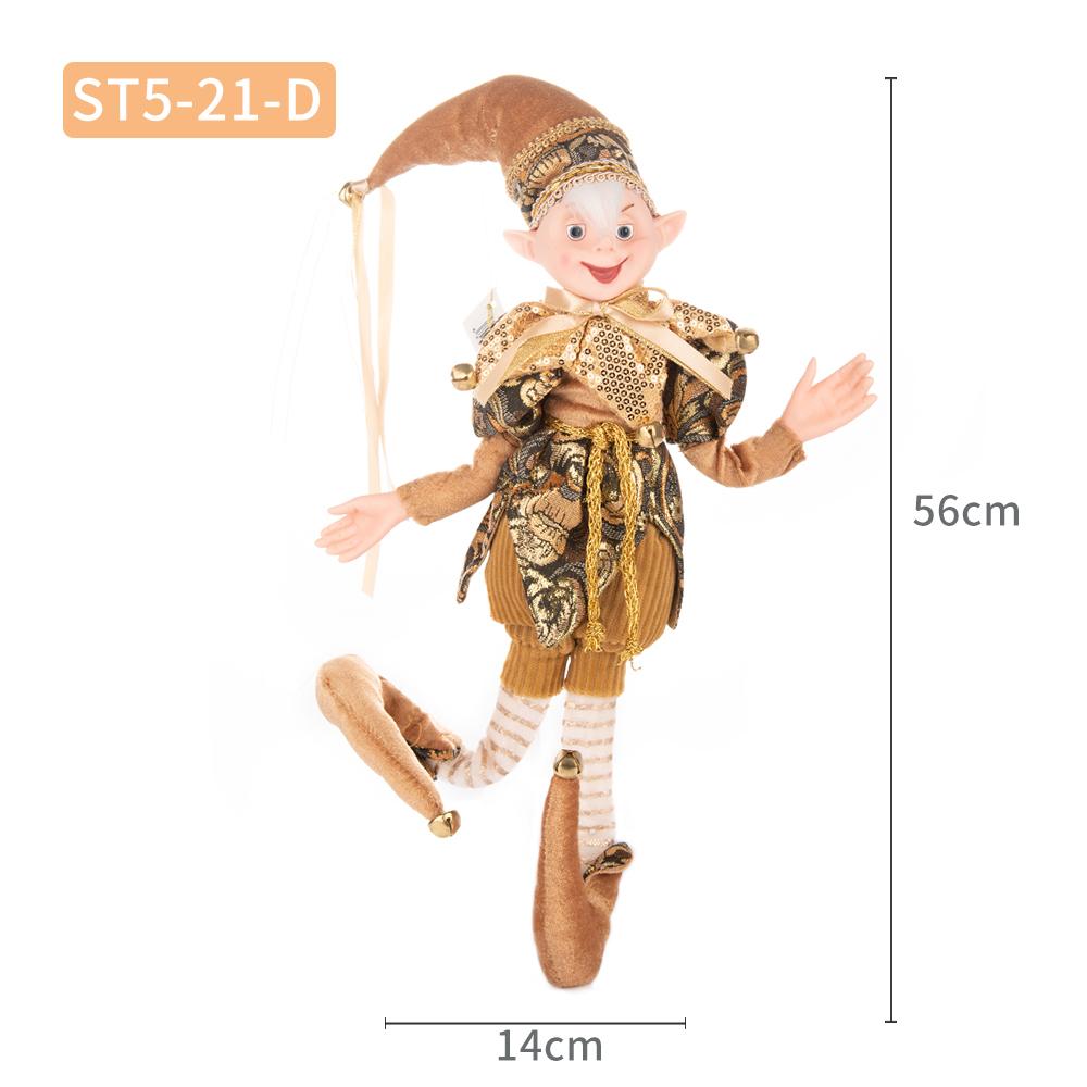 2024 Weihnachtsdekoration 45 cm Elfenpuppe Spielzeug Hängendes Stehendes Dekor Navidad Anhänger Ornamente für Zuhause Neujahrsgeschenk für Kinder von Joom DACH