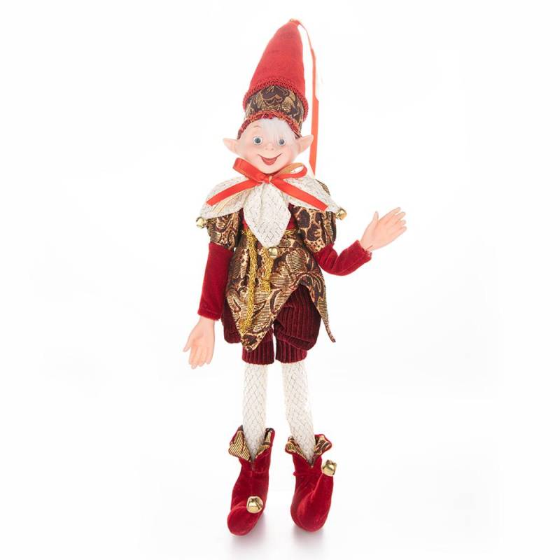 2024 Weihnachtsdekoration 45 cm Elfenpuppe Spielzeug Hängendes Stehendes Dekor Navidad Anhänger Ornamente für Zuhause Neujahrsgeschenk für Kinder von Joom DACH