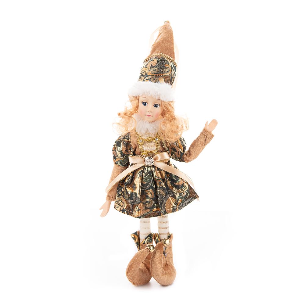 2024 Weihnachtsdekoration 45 cm Elfenpuppe Spielzeug Hängendes Stehendes Dekor Navidad Anhänger Ornamente für Zuhause Neujahrsgeschenk für Kinder von Joom DACH