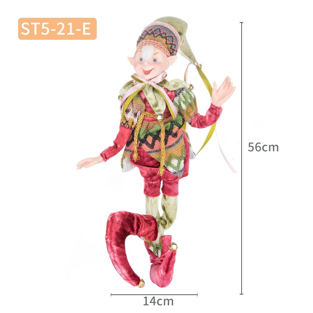 2024 Weihnachtsdekoration 45 cm Elfenpuppe Spielzeug Hängendes Stehendes Dekor Navidad Anhänger Ornamente für Zuhause Neujahrsgeschenk für Kinder von Joom DACH