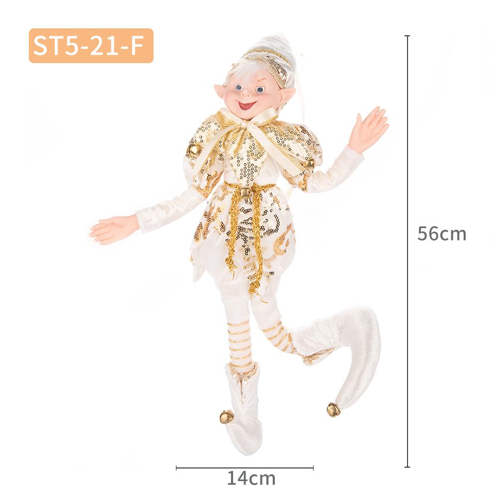 2024 Weihnachtsdekoration 45 cm Elfenpuppe Spielzeug Hängendes Stehendes Dekor Navidad Anhänger Ornamente für Zuhause Neujahrsgeschenk für Kinder von Joom DACH