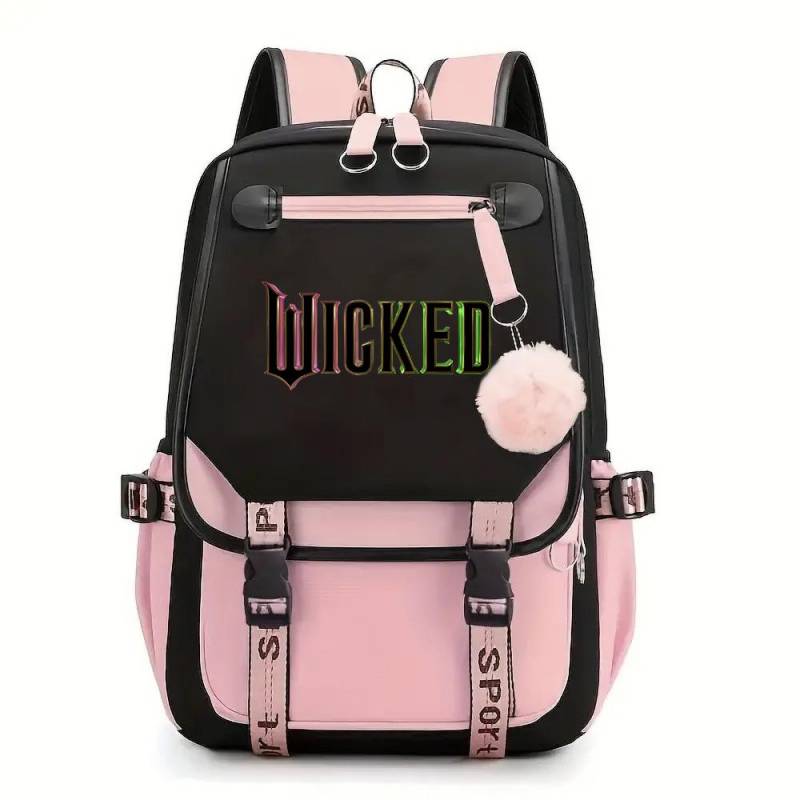 2024 Wicked Film Rucksäcke für Männer Mädchen Neue Musical Schultasche für Teenager Laptop Rucksack 15.6inch von Joom DACH