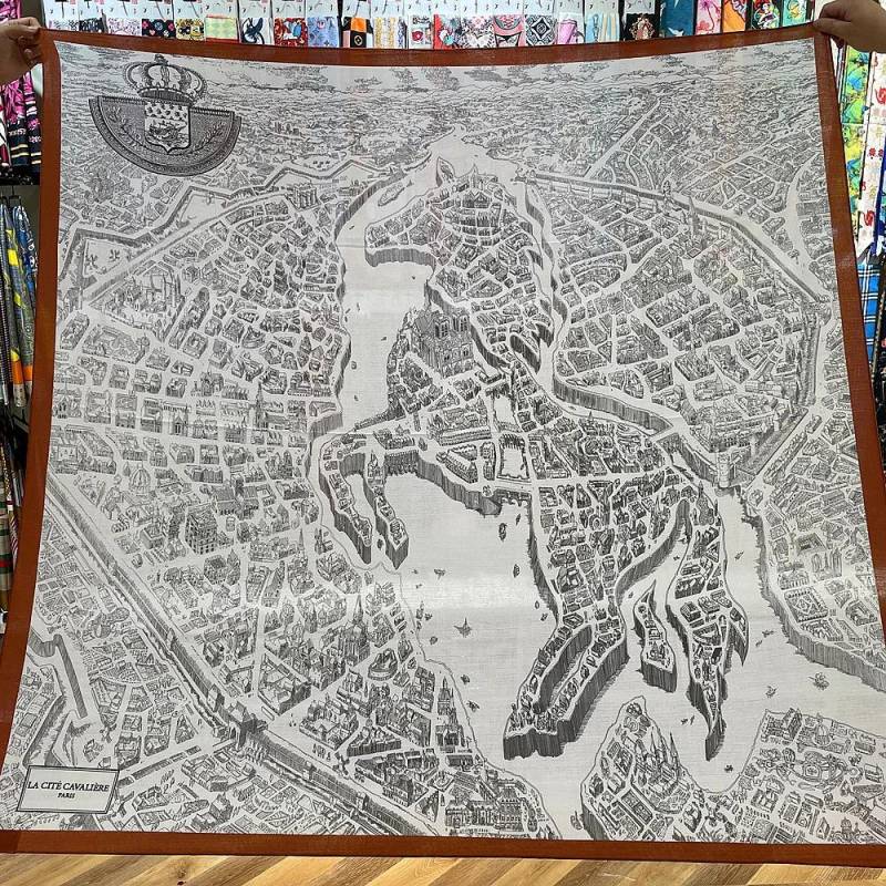 2024 Xiaohongshu High-End 130cm Großes Quadratisches Tuch für Frauen & Mädchen - Winter-Halstuch/Schal von Joom DACH