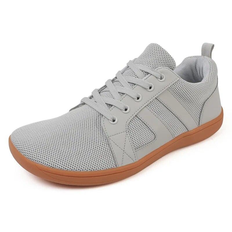 2024 breite Barfußschuhe für Herren und Damen, Outdoor, Trailrunning, minimalistische Wanderschuhe, leichte und atmungsaktive Wanderschuhe 39 esche grau von Joom DACH