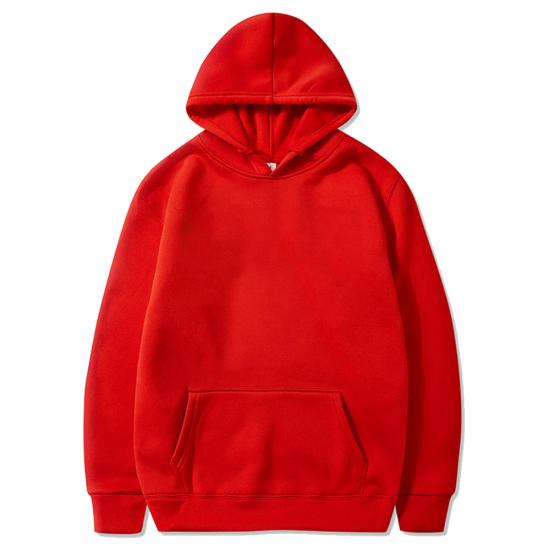 2024 frühling Mode männer Hoodie Beiläufige Hoodies Pullover Sweatshirts männer Top Einfarbig Hoodies Sweatshirt Männlich 4XL rot von Joom DACH
