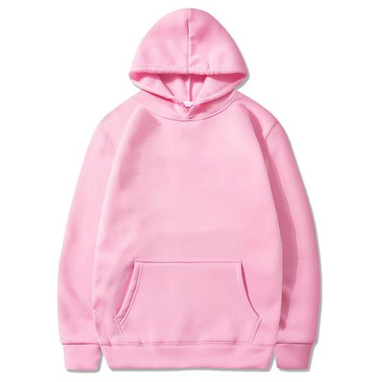 2024 frühling Mode männer Hoodie Beiläufige Hoodies Pullover Sweatshirts männer Top Einfarbig Hoodies Sweatshirt Männlich L rosa von Joom DACH