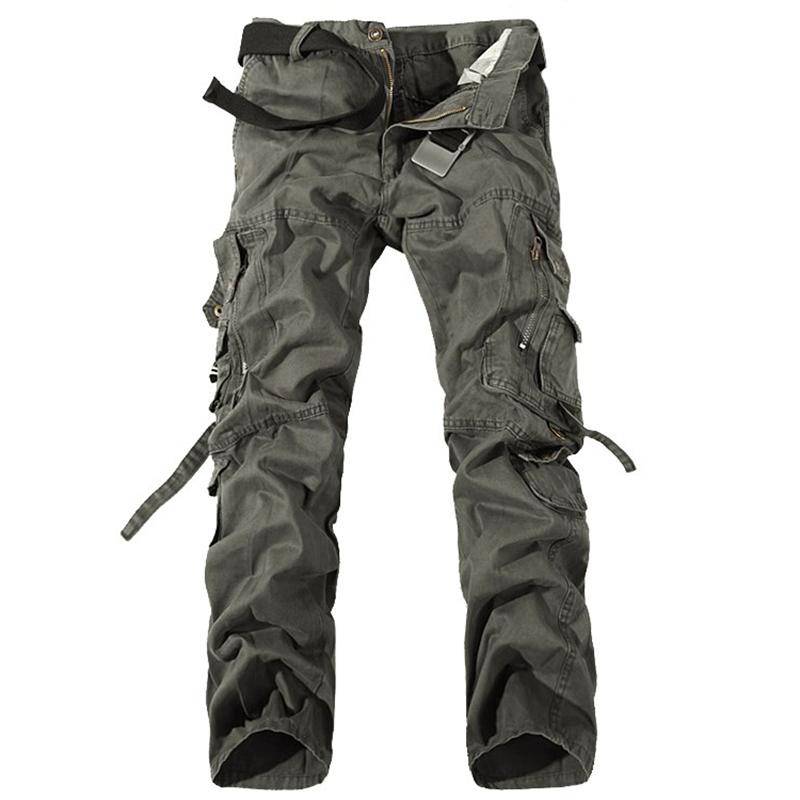 2024 mode Military Cargo Hosen Herren Hosen Overalls Casual Baggy Armee Cargo Hosen Männer Plus Größe Multi-tasche Taktische hosen 36 grau von Joom DACH