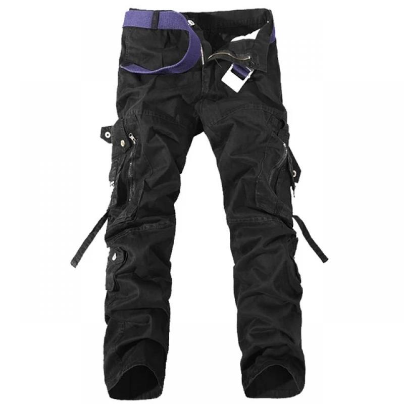 2024 mode Military Cargo Hosen Herren Hosen Overalls Casual Baggy Armee Cargo Hosen Männer Plus Größe Multi-tasche Taktische hosen 40 schwarz von Joom DACH