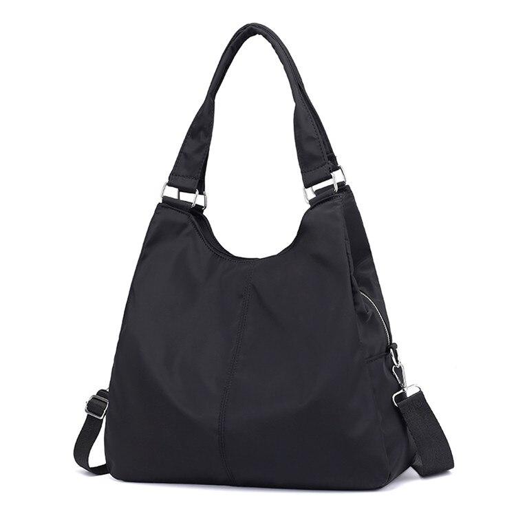 2024 neue Casual Frauen Handtasche Wasserdichte Nylon Schulter Tasche Mode Design Gute qualität Tragen-beständig Große Tote Messenger Taschen schwarz von Joom DACH
