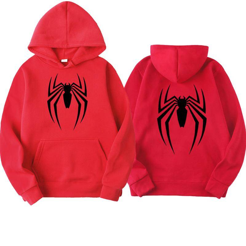 2024 neue männer Hoodie Street Fashion Spider Print Sweatshirt Fleece Damen Casual Lustige Lose Hoodie Spiderman männer kleidung 2XL von Joom DACH
