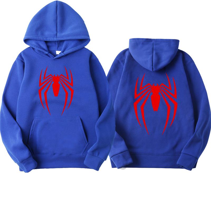 2024 neue männer Hoodie Street Fashion Spider Print Sweatshirt Fleece Damen Casual Lustige Lose Hoodie Spiderman männer kleidung M von Joom DACH