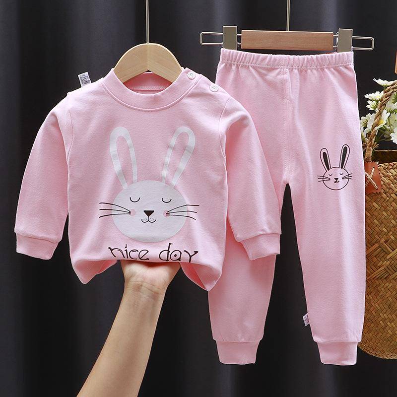 2024 neueste Jungen Mädchen Kinderkleidung Sets Nachtwäsche Langarm Kinder Pyjama Mädchen Gruppen Kinder Boutique Kleidung 100 von Joom DACH
