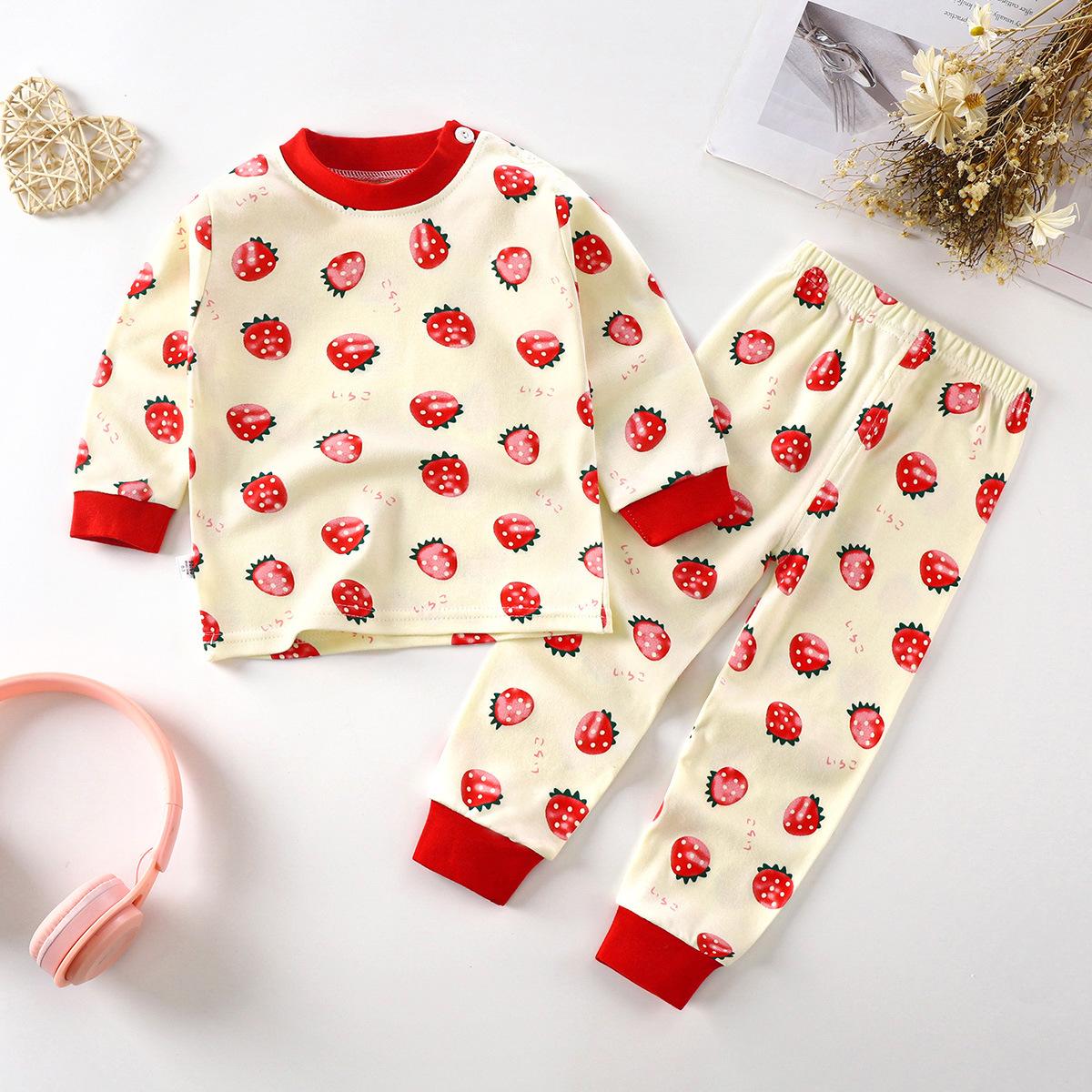 2024 neueste Jungen Mädchen Kinderkleidung Sets Nachtwäsche Langarm Kinder Pyjama Mädchen Gruppen Kinder Boutique Kleidung 100 von Joom DACH