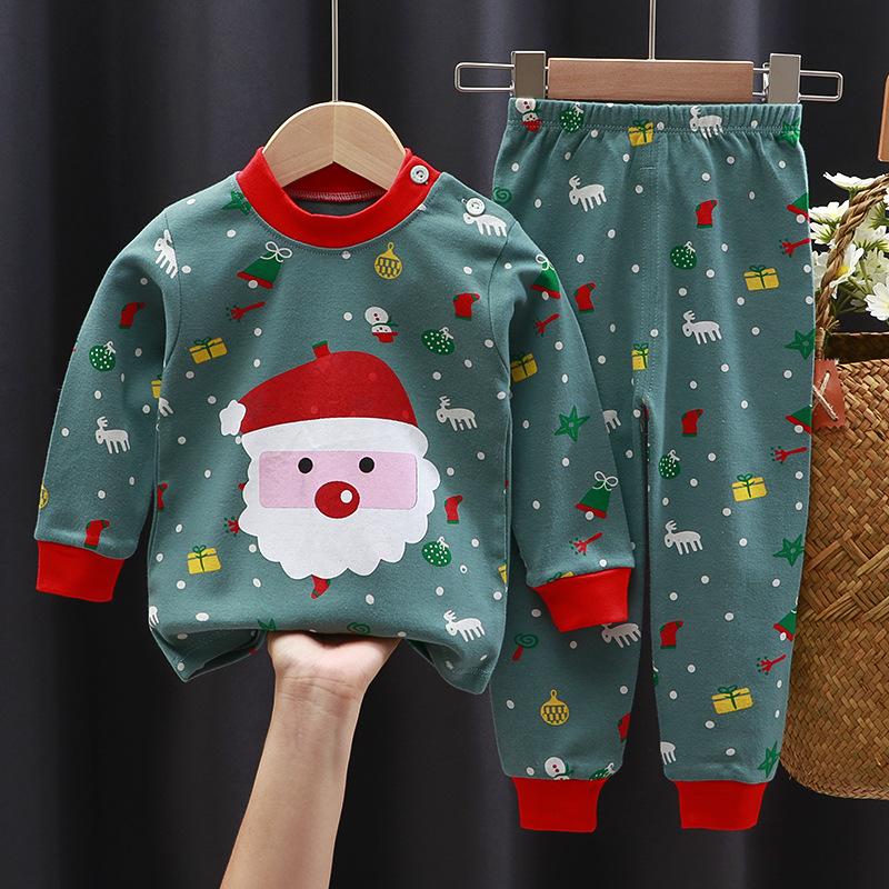 2024 neueste Jungen Mädchen Kinderkleidung Sets Nachtwäsche Langarm Kinder Pyjama Mädchen Gruppen Kinder Boutique Kleidung 100 von Joom DACH