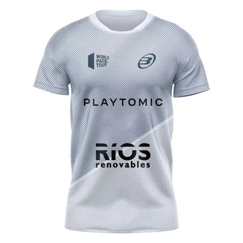 2024 neueste Sommer 3D T-Shirt Padel Bullpadel männer Tennis Anzug Sommer Sport Tischtennis Badminton Sportswear Atmungsaktiv L von Joom DACH