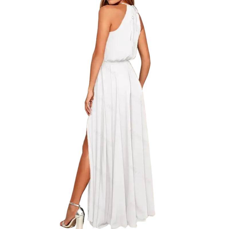 2024 sommer Langes Kleid Hohe Split Boho Strand Kleid Tunika Maxi Kleid Frauen Abend Party Kleid Sommerkleid Vestidos de festa XXL XXL von Joom DACH