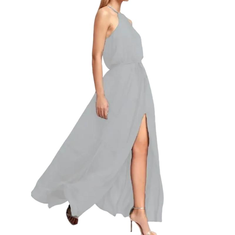 2024 sommer Langes Kleid Hohe Split Boho Strand Kleid Tunika Maxi Kleid Frauen Abend Party Kleid Sommerkleid Vestidos de festa XXL XXXL von Joom DACH