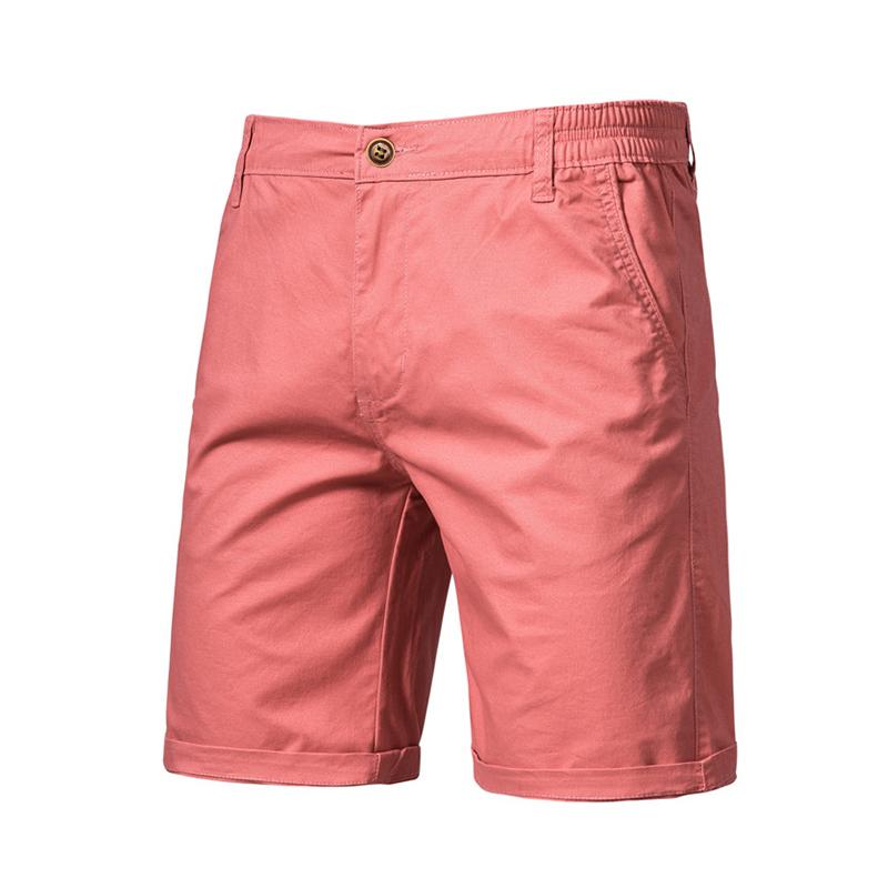 2024 sommer männer Shorts Casual Hosen Männer der Böden Komfortable Baumwolle Hohe Qualität männer Hosen Einfache Business-Mode schlank 30 rosa von Joom DACH