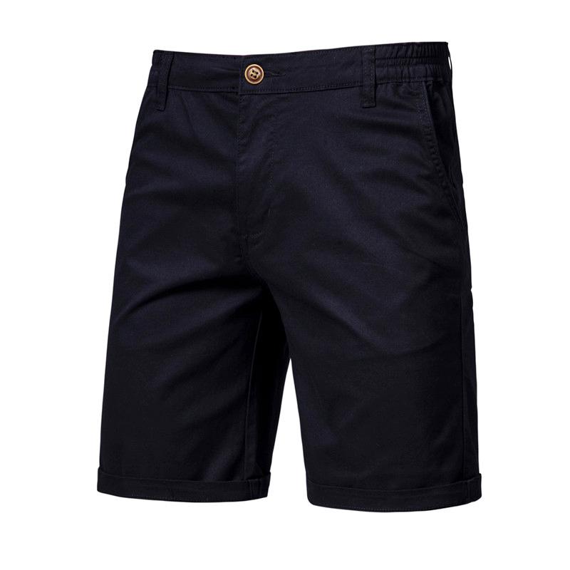 2024 sommer männer Shorts Casual Hosen Männer der Böden Komfortable Baumwolle Hohe Qualität männer Hosen Einfache Business-Mode schlank 36 schwarz von Joom DACH