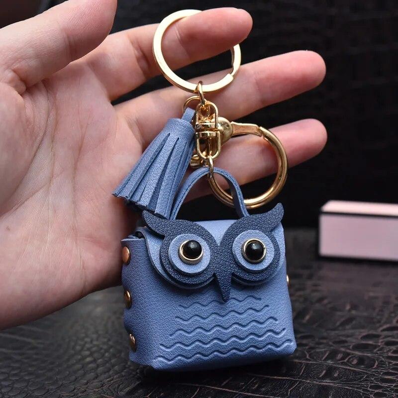 2024 süße Eule MINI Tasche Frauen PU Leder Geldbörsen Mode Schmuck Handtasche Mädchen Münze Karte Halter Für Kinder Geldbörsen keychain von Joom DACH