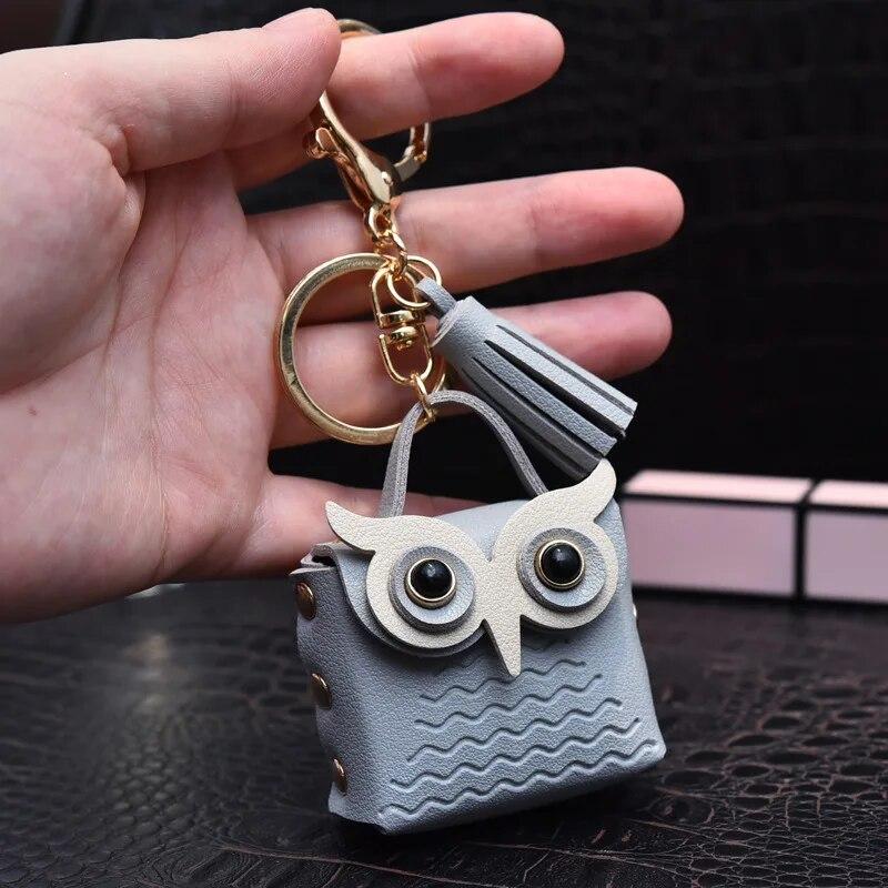 2024 süße Eule MINI Tasche Frauen PU Leder Geldbörsen Mode Schmuck Handtasche Mädchen Münze Karte Halter Für Kinder Geldbörsen keychain von Joom DACH