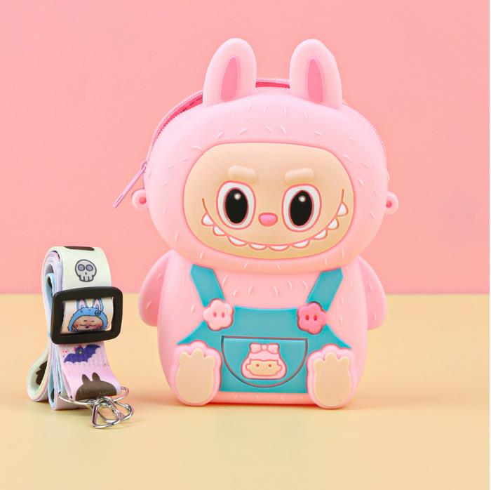 2025 Beliebte Labobo Kinder Snack Tasche Weich Anfassendes Silikon Mittelgroße Geldbörse Niedliche Cartoon Bubble Mart Sitzstil Münzfach für Kinder Feiertagsüberraschungsgeschenk von Joom DACH