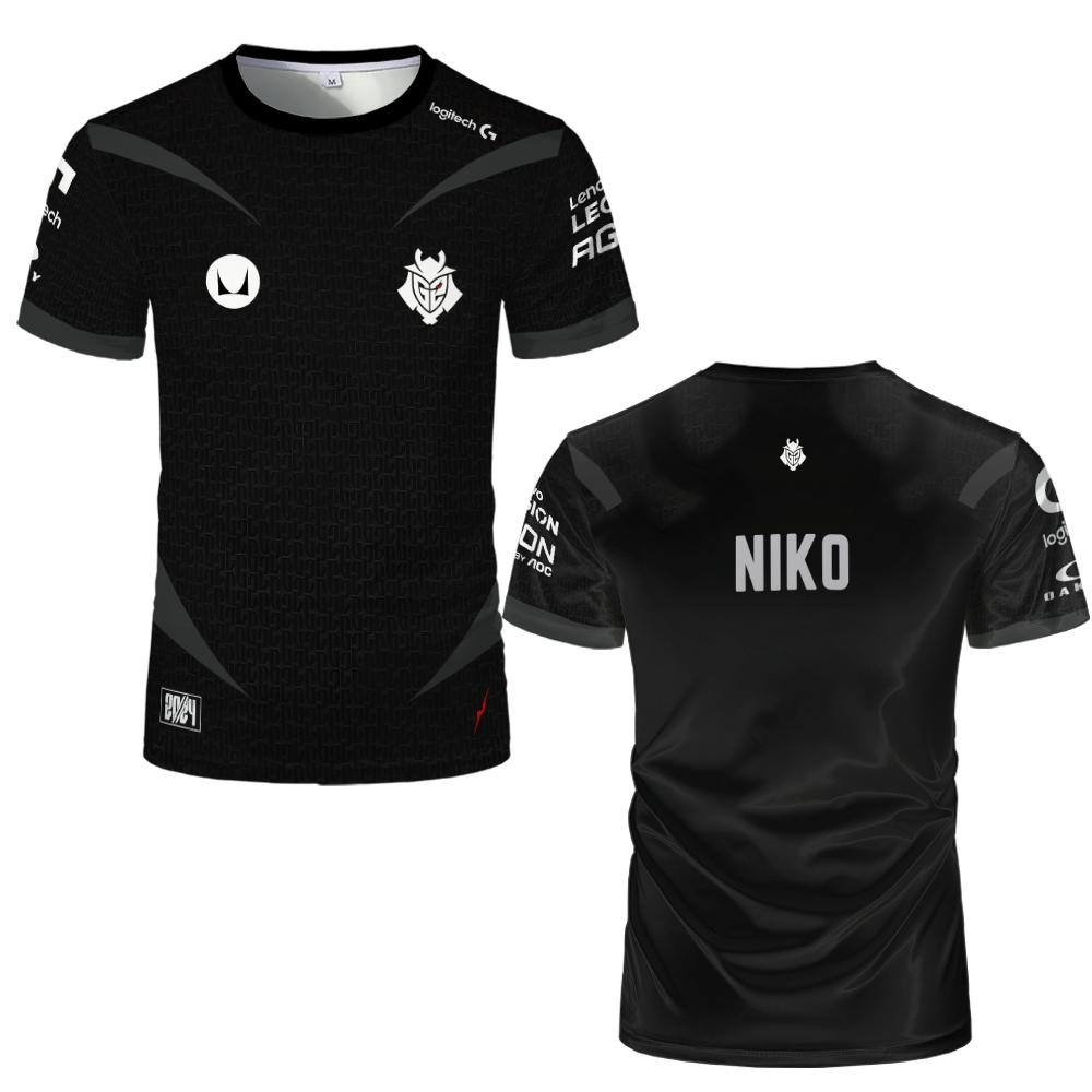 2025 CSGO Major G2 Esports Club Support Trikot CS2 Spiel Trainingsspiel Uniform Herren T-Shirt Sportwettkampf Team Trikot M von Joom DACH
