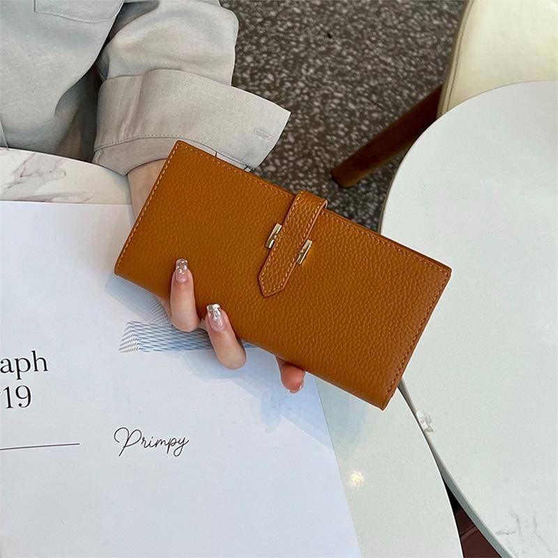 2025 Echtes Leder Damen Geldbörsen Erste Schicht Aus Rindsleder Lange Geldbörse H Hasp Clutch Taschen Für Damen Bifold Brieftasche Ohne Logo braun 2025 Echtes Leder Damen Geldbörsen Erste Schicht Aus Rindsleder Lange Geldbörse H Hasp Clutch Taschen Für Damen Bifold Brieftasche Ohne Logo braun von Joom DACH