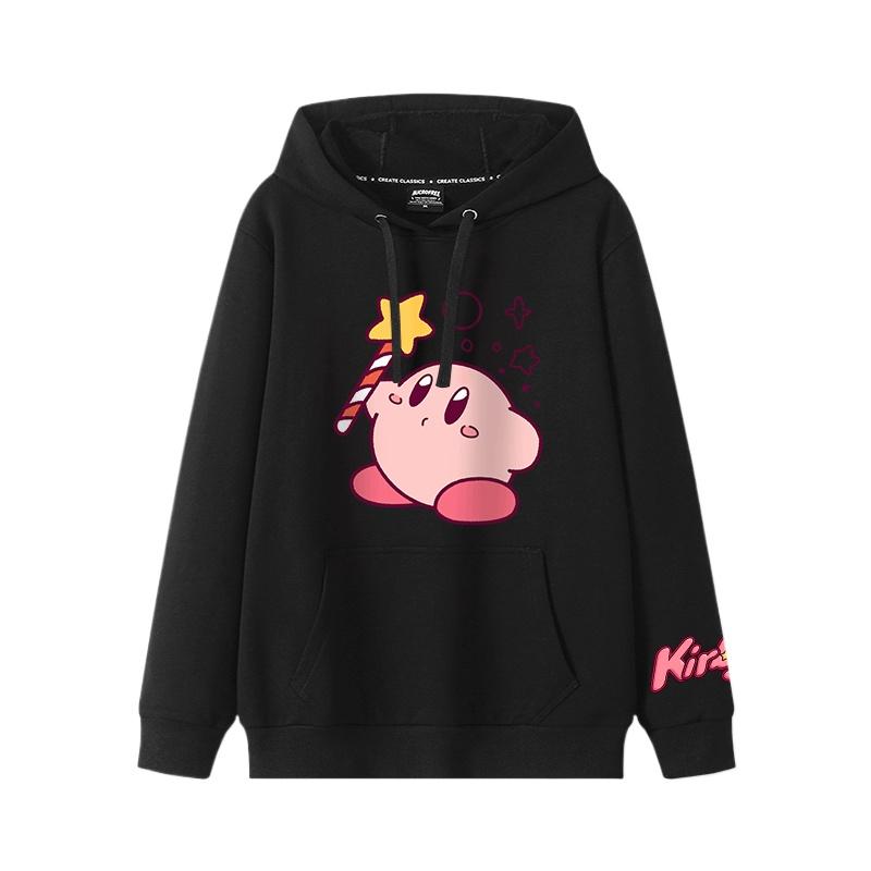 2025 Herbst und Winter Weich und niedlich Kirby Cartoon Anime Peripherie Jungen und Mädchen Hoodies neuer Stil Kinderbekleidung Hoodie 140 gold von Joom DACH