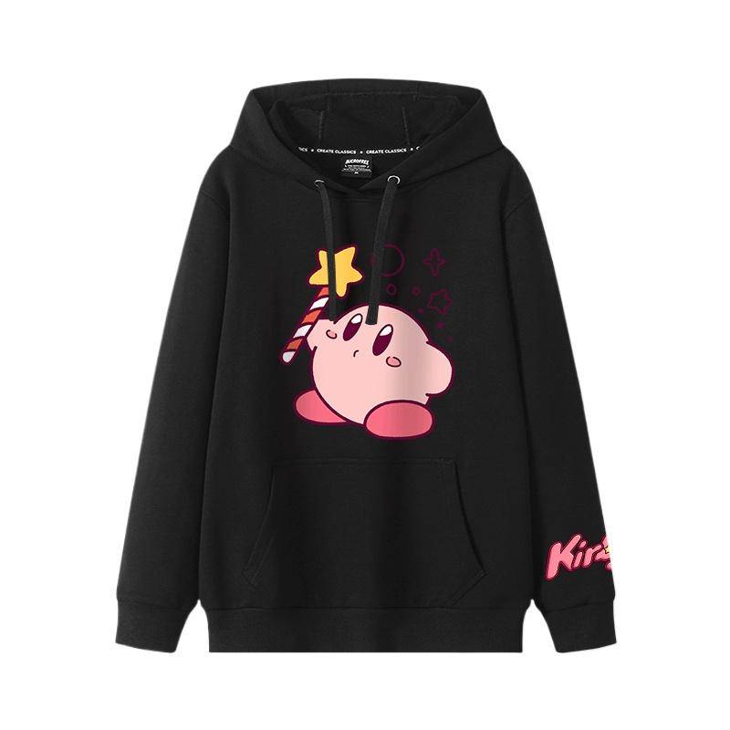 2025 Herbst und Winter Weich und niedlich Kirby Cartoon Anime Peripherie Jungen und Mädchen Hoodies neuer Stil Kinderbekleidung Hoodie 140 gold von Joom DACH