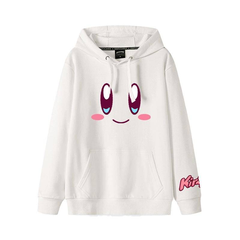 2025 Herbst und Winter Weich und niedlich Kirby Cartoon Anime Peripherie Jungen und Mädchen Hoodies neuer Stil Kinderbekleidung Hoodie 140 schwarz von Joom DACH