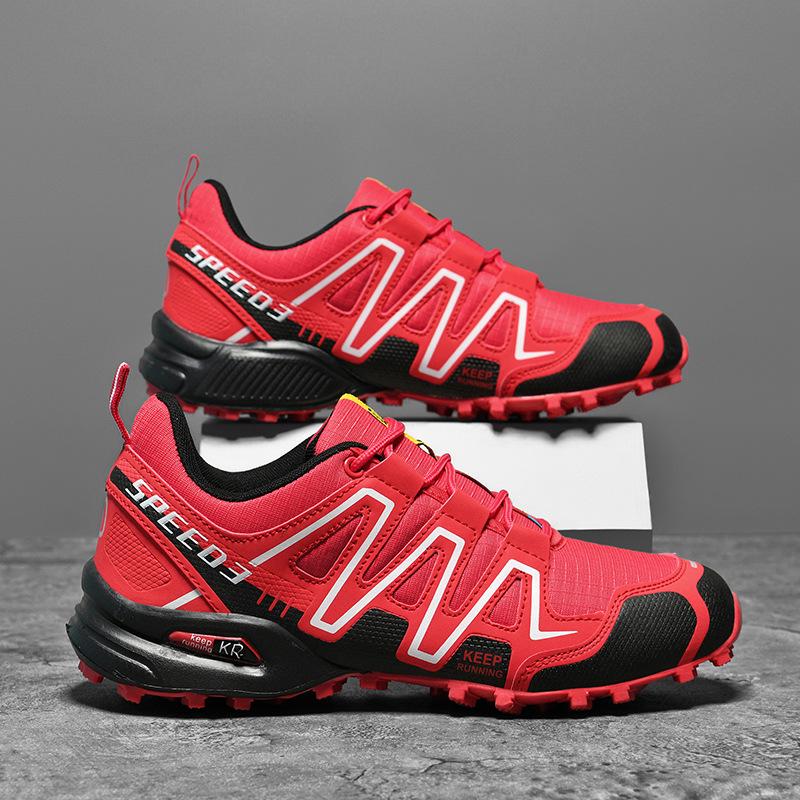 2025 Herren Outdoor Wanderschuhe Atmungsaktiv Große Größe 42-48, Rutschfeste Trailrunning-Sneaker für Cross-Country-Reisen, Langlebiges Leichtgewichtsschuhwerk 48 von Joom DACH
