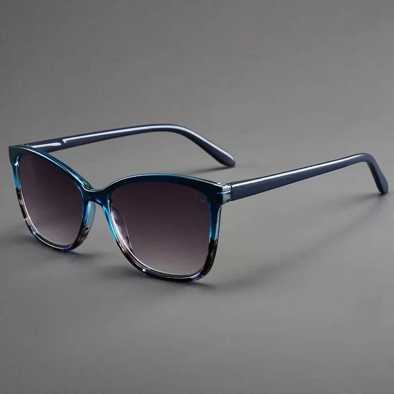 2025 Hochauflösende Sonnenbrille Neue Brille für ältere Menschen mit großem Rahmen Lesebrille für Männer und Frauen Outdoor-Reisebrille für ältere Menschen 2.00 blau von Joom DACH