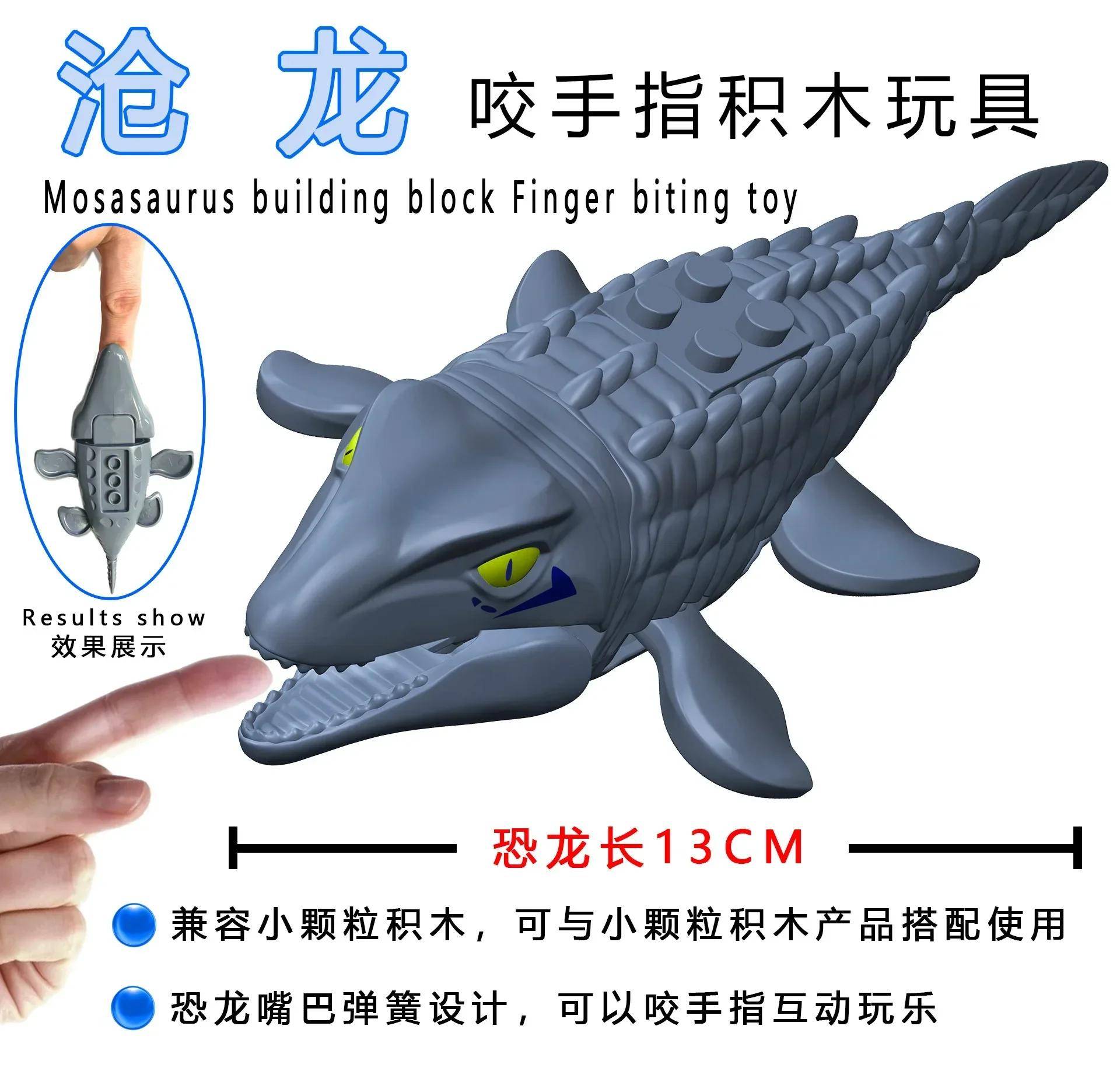 2025 Jurassic Dinosauri Welt Park Spinosaurus Baryonyx Therizinosaurus Indominus Rex Bausteine Steine Kinder Weihnachtsspielzeug tiefseeblau von Joom DACH