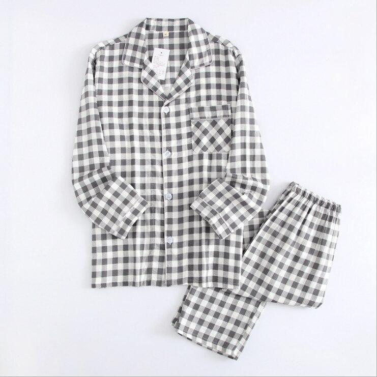 2025 Kimono Femme Maple Leaf Pyjama Sets Frauen 100% Gaze Baumwolle Langarm Casual Nachtwäsche Frauen Pyjamas XL von Joom DACH