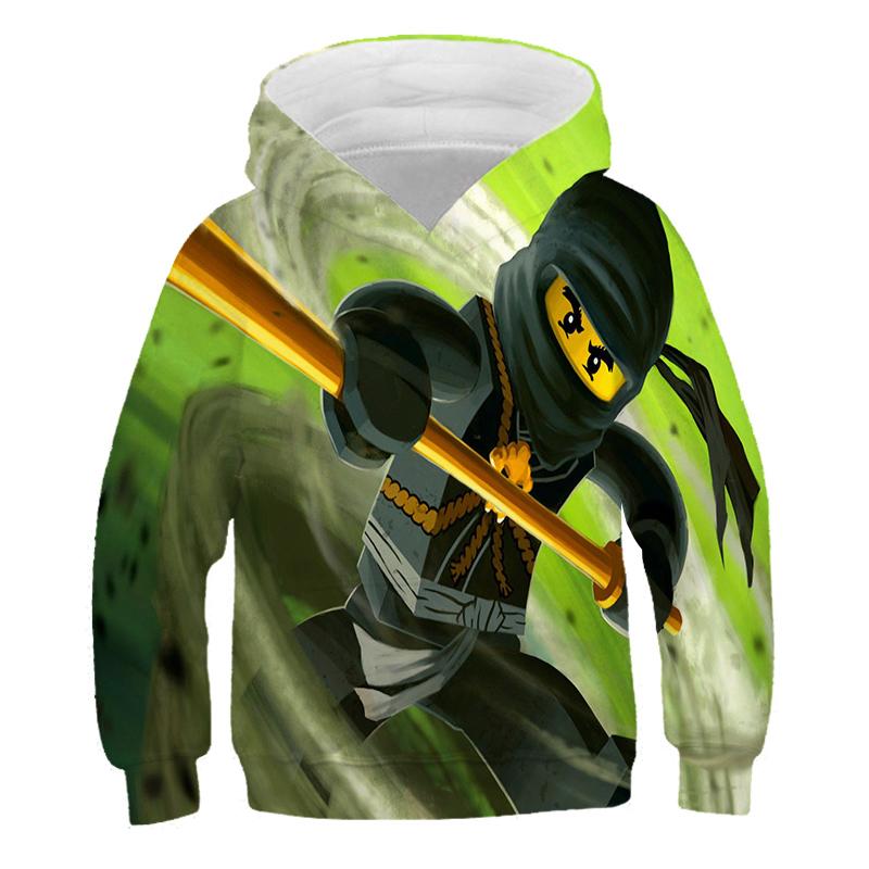 2025 Kinder Ninjago Hoodies 3D Casual Print Pullover Kinder Teen Jungen Mädchen Kinder Kleinkind Sweatshirts Kleinkind Tops 4-14 Jahre alt 7-8 Years von Joom DACH
