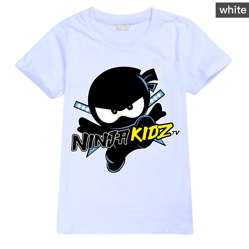 2025 MINISO NINJA KIDZ 3D T-Shirt Lässig Sommer Kurzarm T-Shirts Kinder Cartoon Grafik T-Shirts Jungen Kleidung Harajuku Anime T-Shirt 4-16 Jahre 130 von Joom DACH