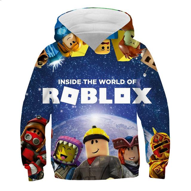 2025 MINISO Neuer Roblox Cartoon Druck 3D Hoodie Jungen und Mädchen Langarm Sweatshirt Frühling und Herbst Freizeit-Hoodie 4-14 Jahre 11-12 Years von Joom DACH