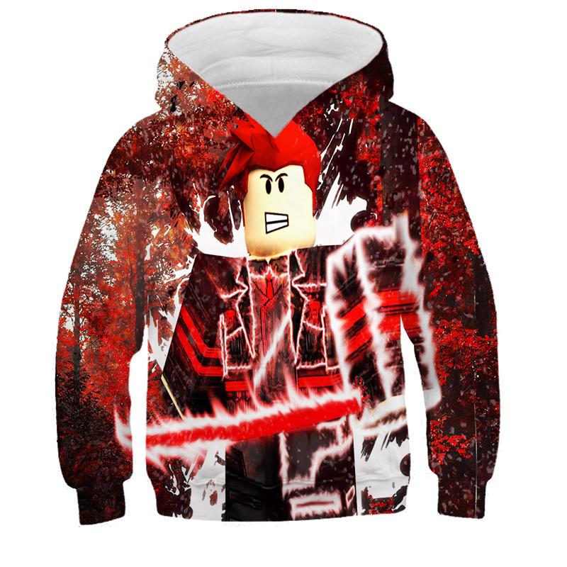 2025 MINISO Neuer Roblox Cartoon Druck 3D Hoodie Jungen und Mädchen Langarm Sweatshirt Frühling und Herbst Freizeit-Hoodie 4-14 Jahre 13-14 Years von Joom DACH