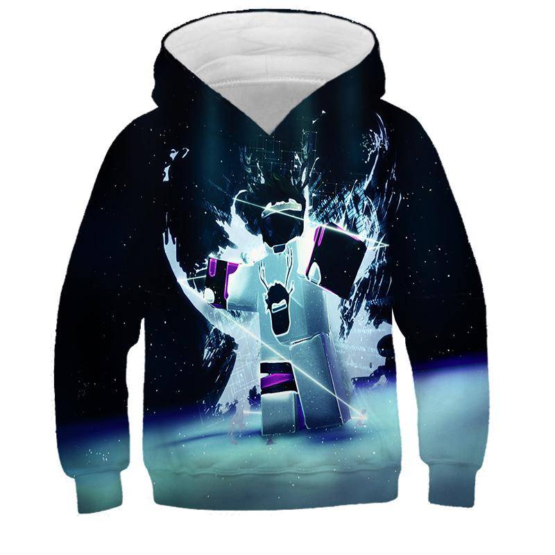 2025 MINISO Neuer Roblox Cartoon Druck 3D Hoodie Jungen und Mädchen Langarm Sweatshirt Frühling und Herbst Freizeit-Hoodie 4-14 Jahre 13-14 Years von Joom DACH
